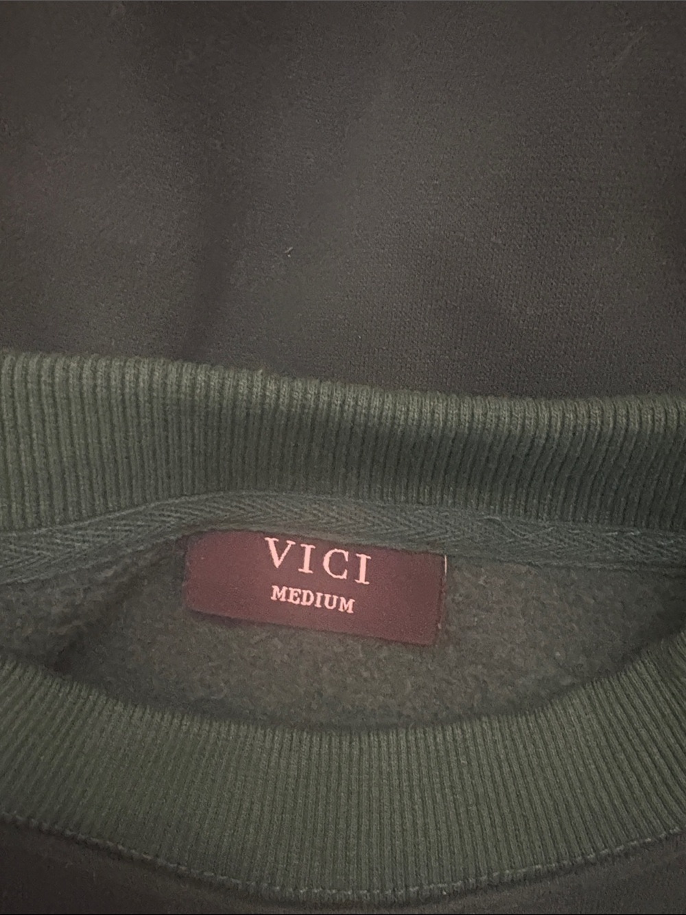 VICI Forest Green Crewneck Sweater - Picture 4 of 4
